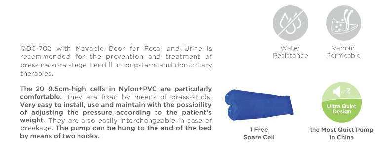 PVC  Inflatable Hospital Bed Medical Use Air Mattress With Toilet Hole Flame retardant